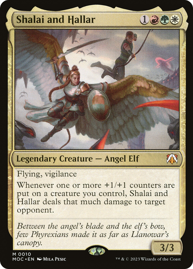 Magic: The Gathering - Shalai and Hallar - March of the Machine Commander