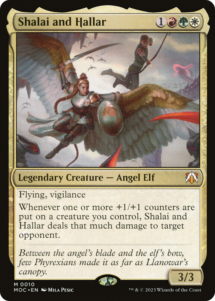 Magic: The Gathering - Shalai and Hallar Foil - March of the Machine Commander