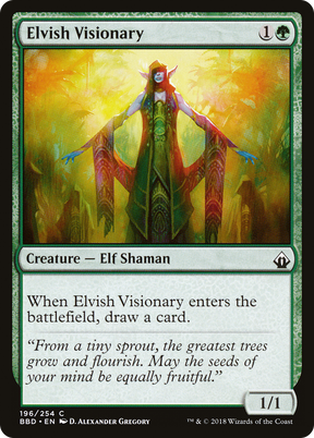 Magic: The Gathering - Elvish Visionary Foil - Battlebond