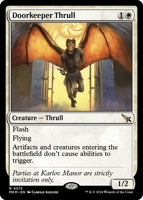 Magic: The Gathering - Doorkeeper Thrull Foil - Murders at Karlov Manor