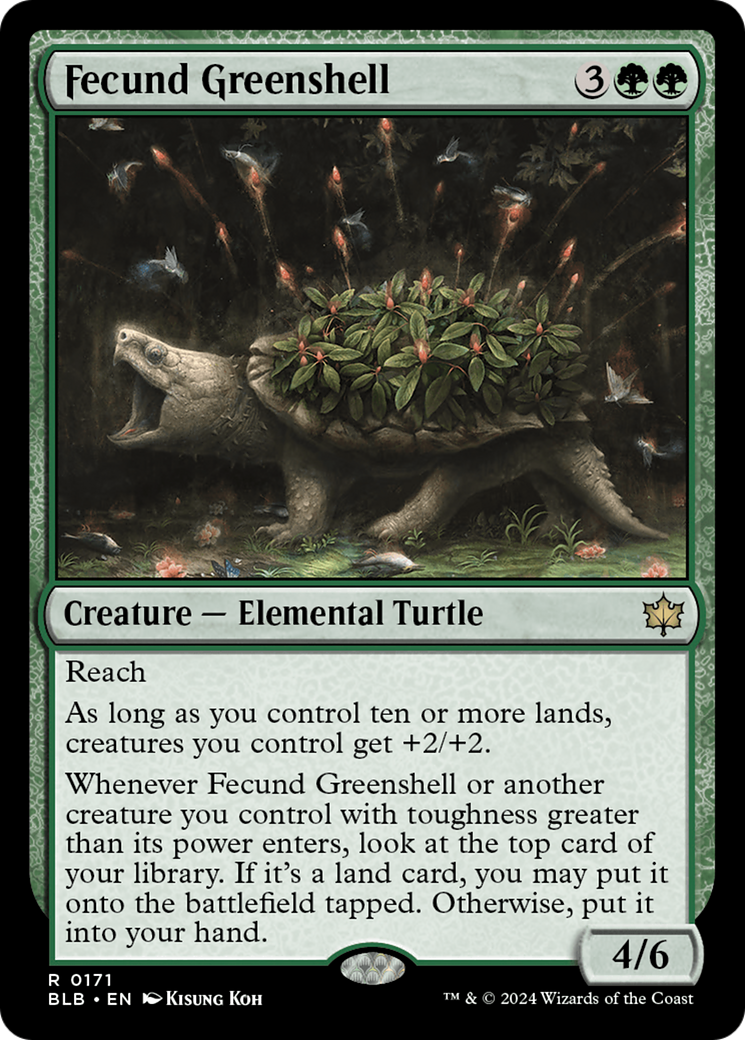 Magic: The Gathering - Fecund Greenshell Foil - Bloomburrow