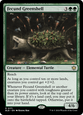 Magic: The Gathering - Fecund Greenshell Foil - Bloomburrow
