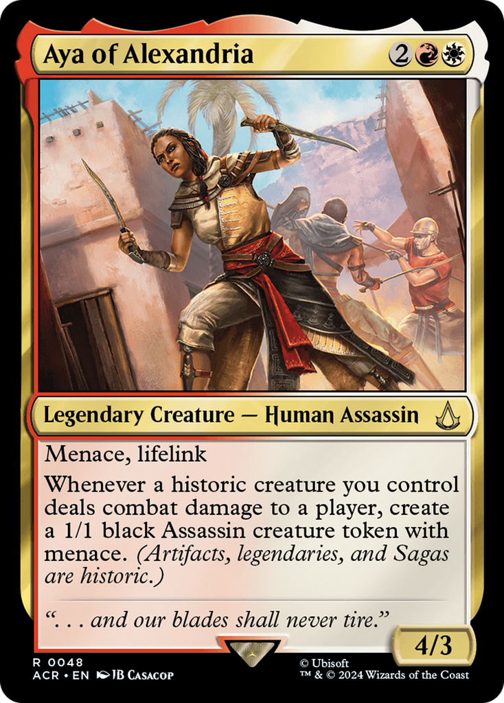 Magic: The Gathering - Aya of Alexandria Foil - Assassin's Creed