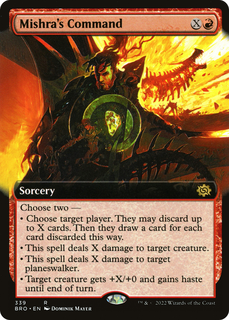 Magic: The Gathering - Mishra's Command Foil - The Brothers' War