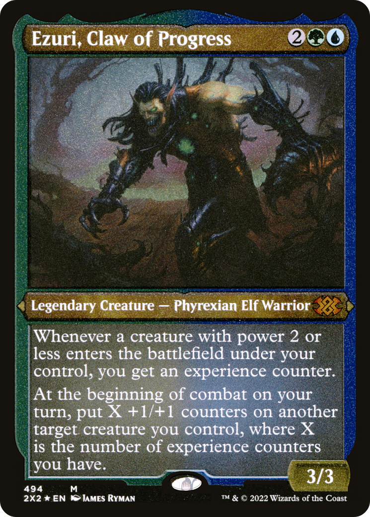 Magic: The Gathering - Ezuri, Claw of Progress Foil - Double Masters 2022