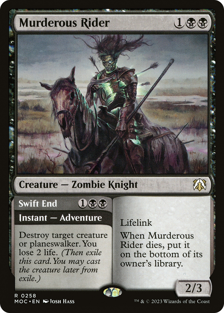 Magic: The Gathering - Murderous Rider // Swift End - March of the Machine Commander