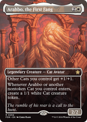 Magic: The Gathering - Arahbo, the First Fang Foil - Foundations