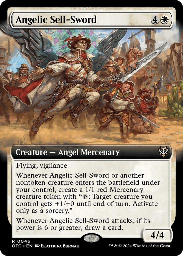 Magic: The Gathering - Angelic Sell-Sword - Outlaws of Thunder Junction Commander