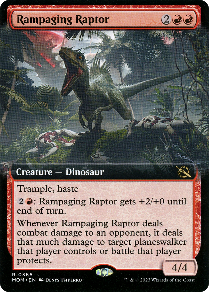 Magic: The Gathering - Rampaging Raptor Foil - March of the Machine