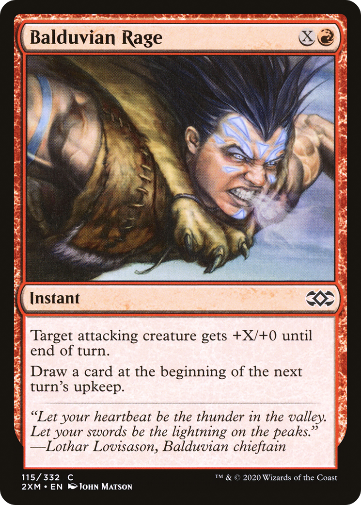 Magic: The Gathering - Balduvian Rage Foil - Double Masters