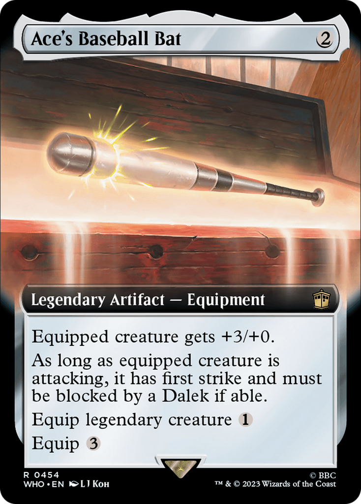 Magic: The Gathering - Ace's Baseball Bat Foil - Doctor Who