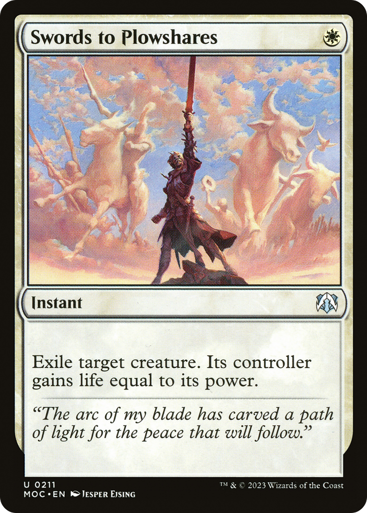 Magic: The Gathering - Swords to Plowshares - March of the Machine Commander