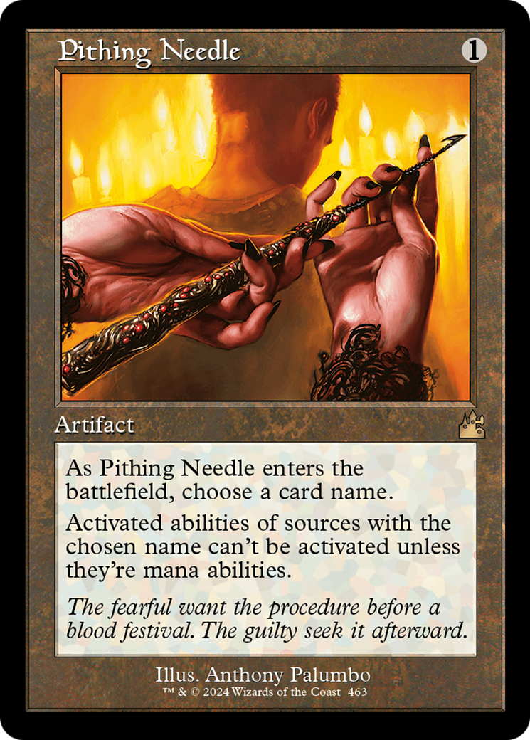 Magic: The Gathering - Pithing Needle Foil - Ravnica Remastered