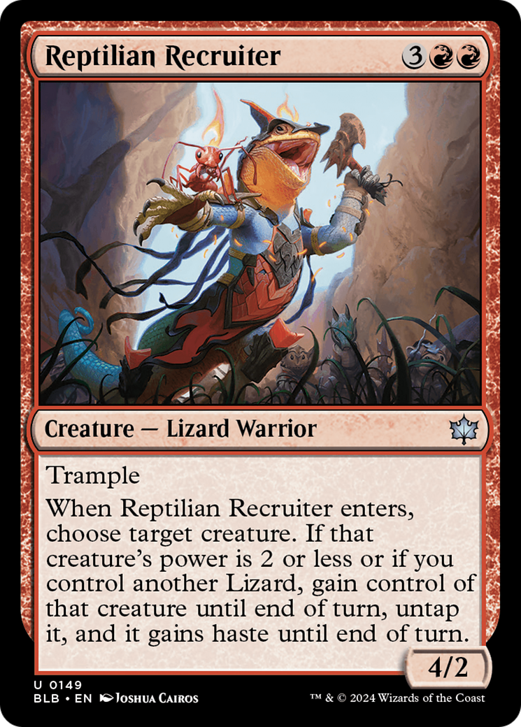 Magic: The Gathering - Reptilian Recruiter Foil - Bloomburrow