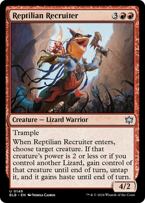 Magic: The Gathering - Reptilian Recruiter Foil - Bloomburrow
