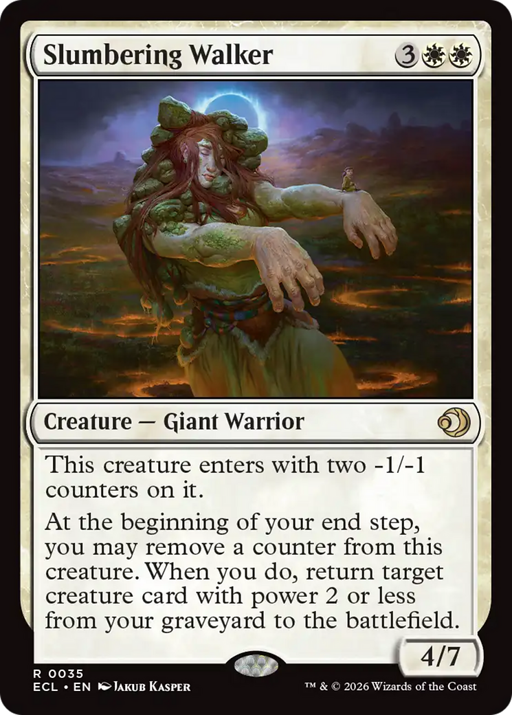 Magic: The Gathering - Slumbering Walker - Lorwyn Eclipsed
