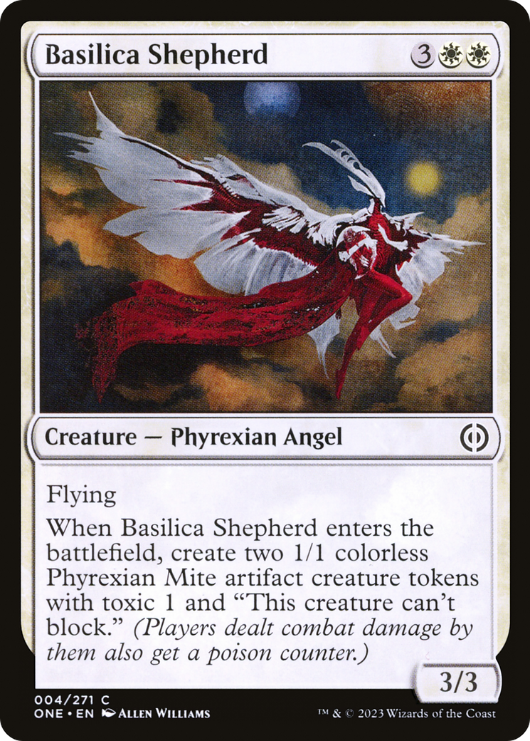 Magic: The Gathering - Basilica Shepherd Foil - Phyrexia: All Will Be One
