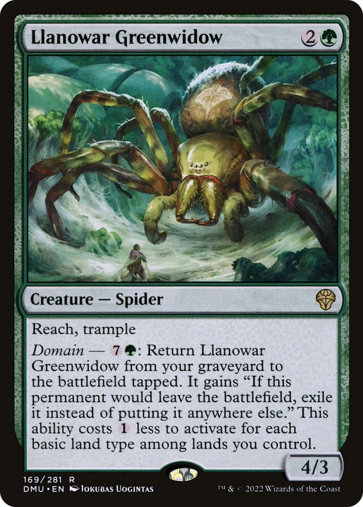 Magic: The Gathering - Llanowar Greenwidow Foil - Dominaria United