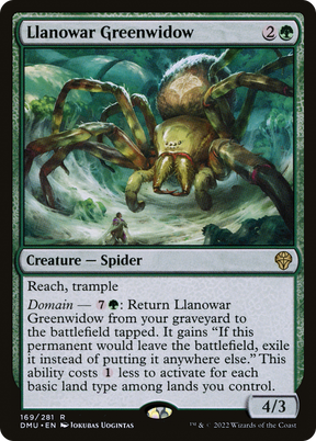 Magic: The Gathering - Llanowar Greenwidow Foil - Dominaria United