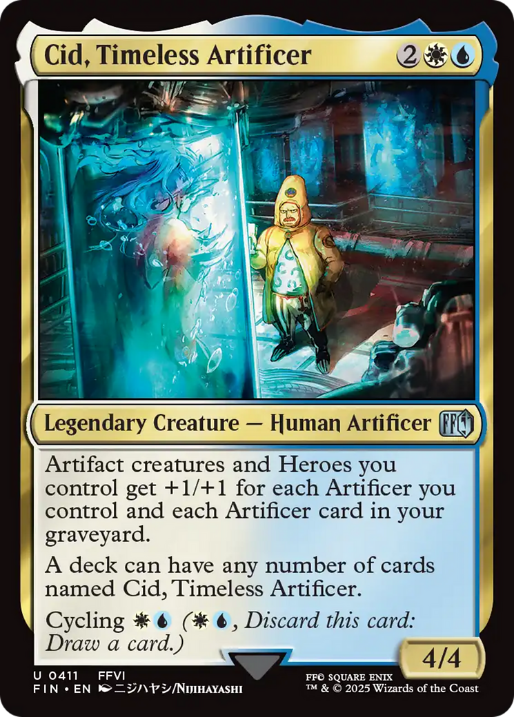 Magic: The Gathering - Cid, Timeless Artificer Foil - Final Fantasy