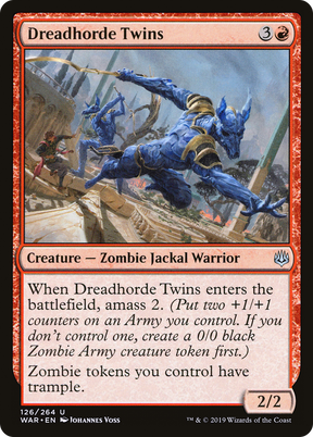 Magic: The Gathering - Dreadhorde Twins Foil - War of the Spark