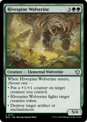 Magic: The Gathering - Hivespine Wolverine - Bloomburrow