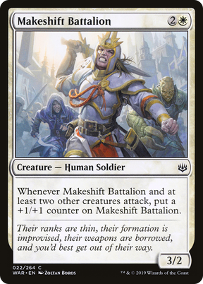 Magic: The Gathering - Makeshift Battalion Foil - War of the Spark
