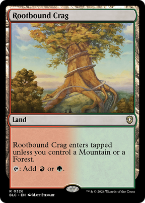 Magic: The Gathering - Rootbound Crag - Bloomburrow Commander