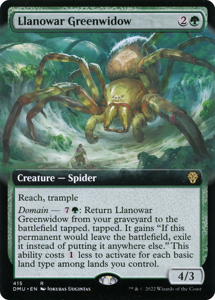 Magic: The Gathering - Llanowar Greenwidow - Dominaria United