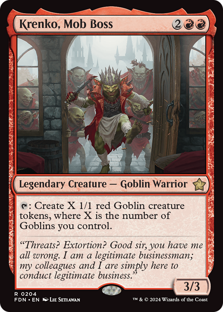 Magic: The Gathering - Krenko, Mob Boss Foil - Foundations