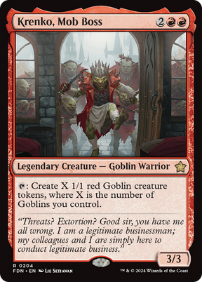 Magic: The Gathering - Krenko, Mob Boss Foil - Foundations