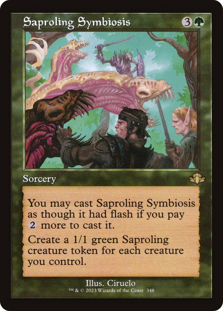 Magic: The Gathering - Saproling Symbiosis Foil - Dominaria Remastered