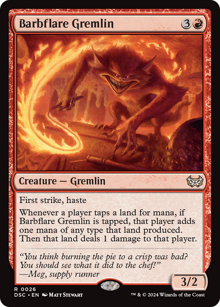 Magic: The Gathering - Barbflare Gremlin - Duskmourn: House of Horror Commander