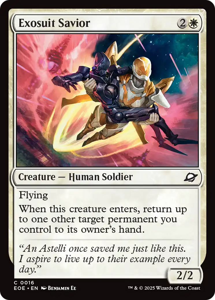 Magic: The Gathering - Exosuit Savior Foil - Edge of Eternities