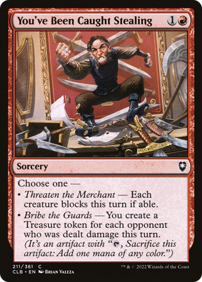 Magic: The Gathering - You've Been Caught Stealing - Commander Legends: Battle for Baldur's Gate
