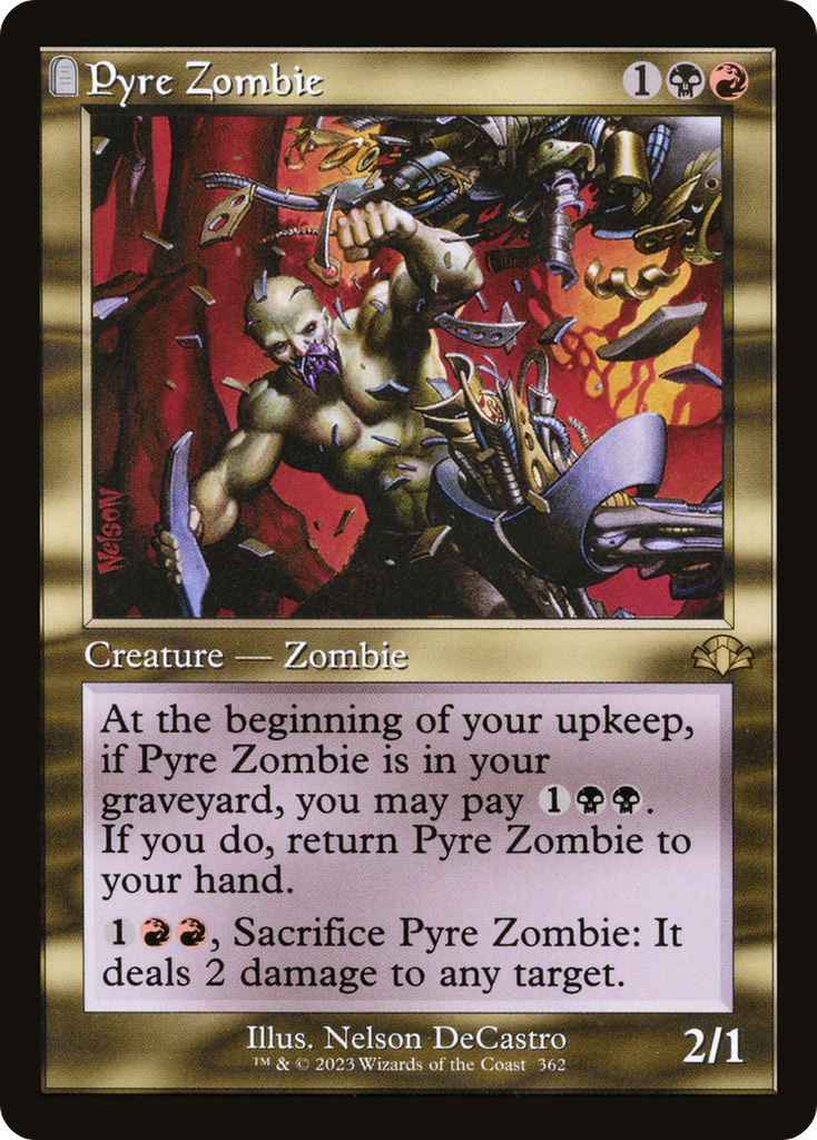 Magic: The Gathering - Pyre Zombie Foil - Dominaria Remastered