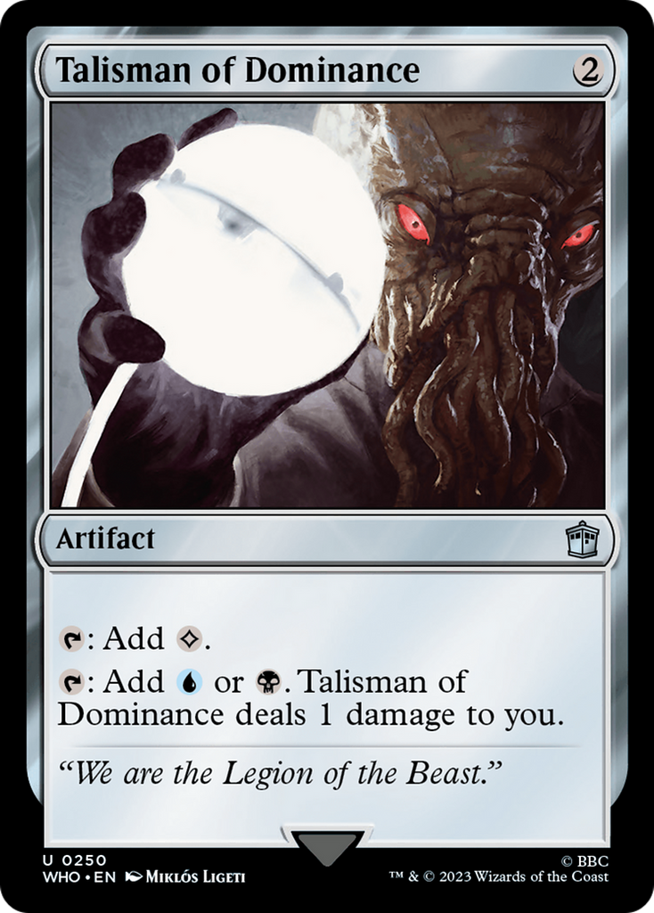 Magic: The Gathering - Talisman of Dominance - Doctor Who