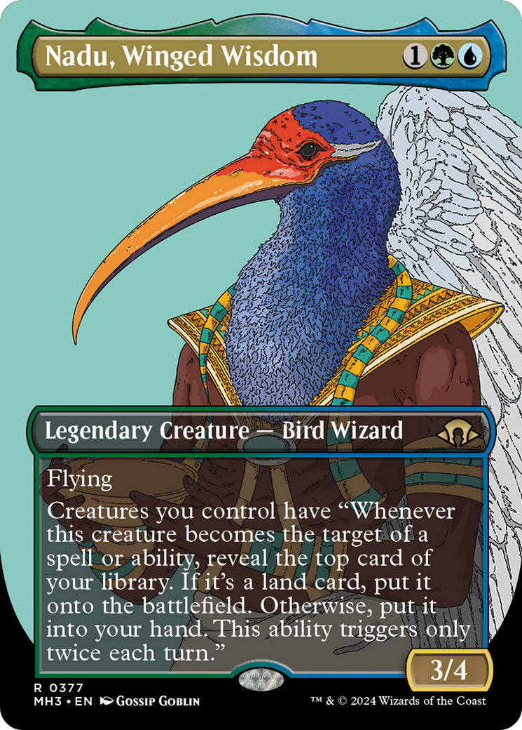 Magic: The Gathering - Nadu, Winged Wisdom Foil - Modern Horizons 3