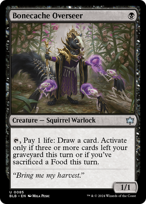 Magic: The Gathering - Bonecache Overseer Foil - Bloomburrow
