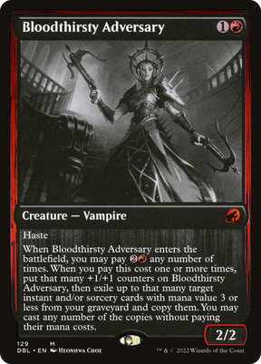 Magic: The Gathering - Bloodthirsty Adversary Foil - Innistrad: Double Feature