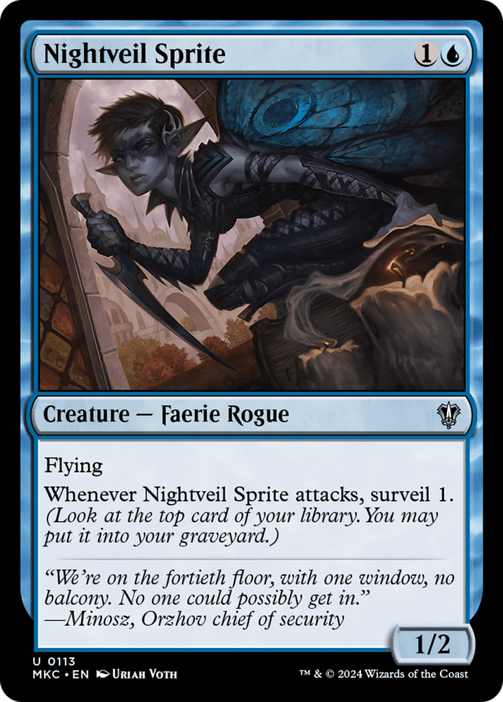 Magic: The Gathering - Nightveil Sprite - Murders at Karlov Manor Commander