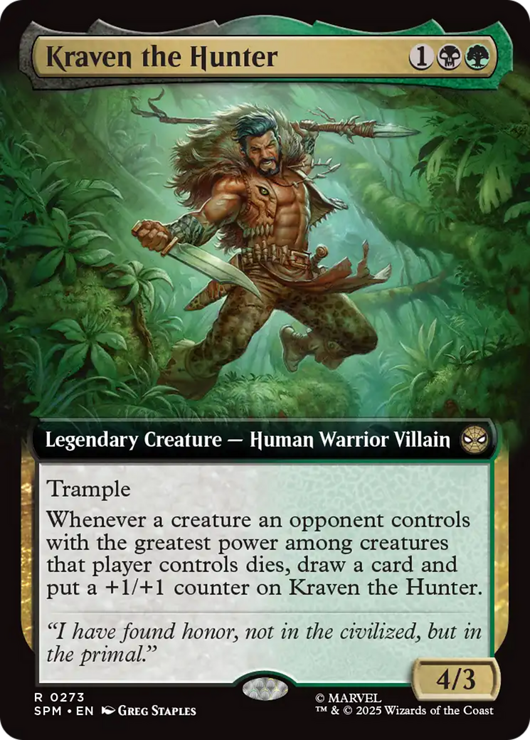 Magic: The Gathering - Kraven the Hunter Foil - Marvel's Spider-Man