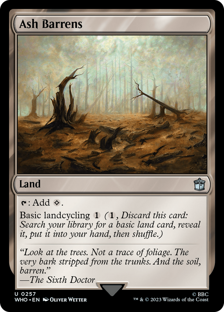 Magic: The Gathering - Ash Barrens - Doctor Who