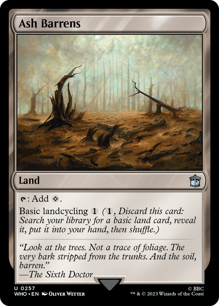 Magic: The Gathering - Ash Barrens Foil - Doctor Who