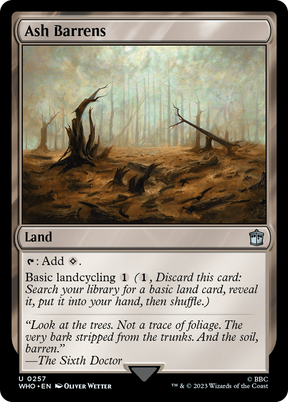 Magic: The Gathering - Ash Barrens Foil - Doctor Who