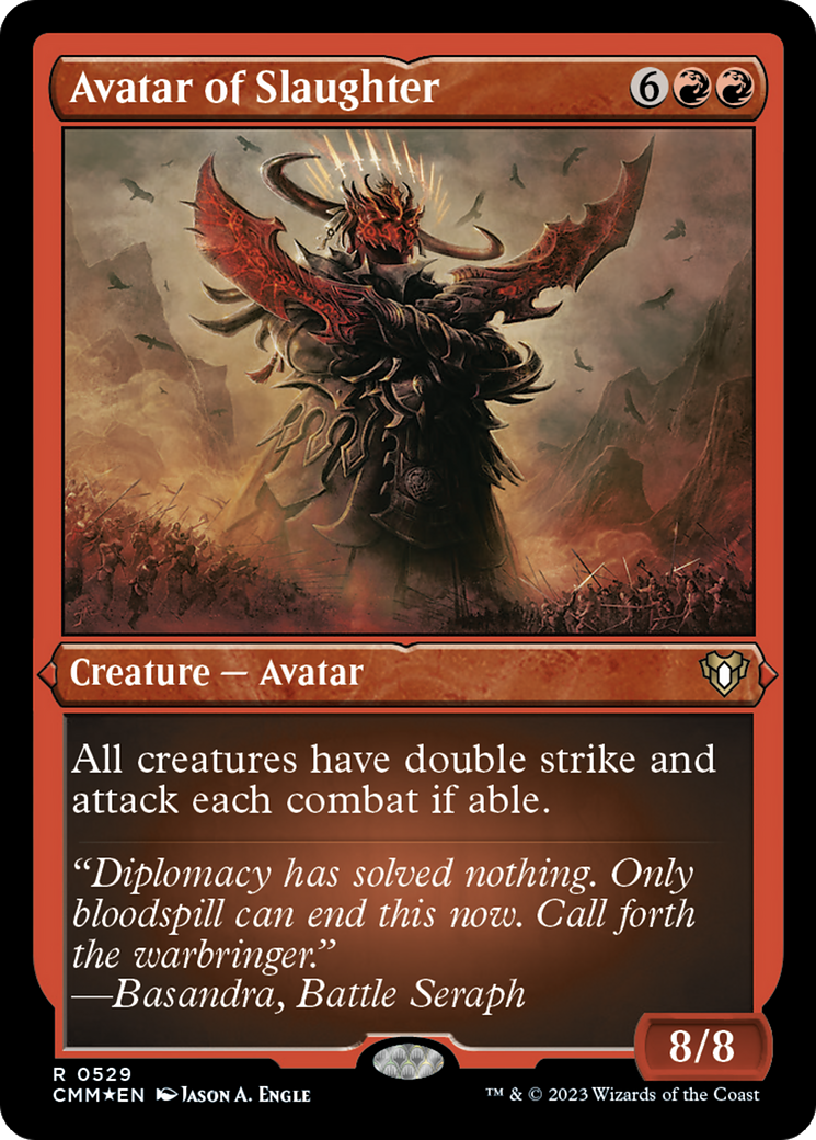 Magic: The Gathering - Avatar of Slaughter Foil - Commander Masters
