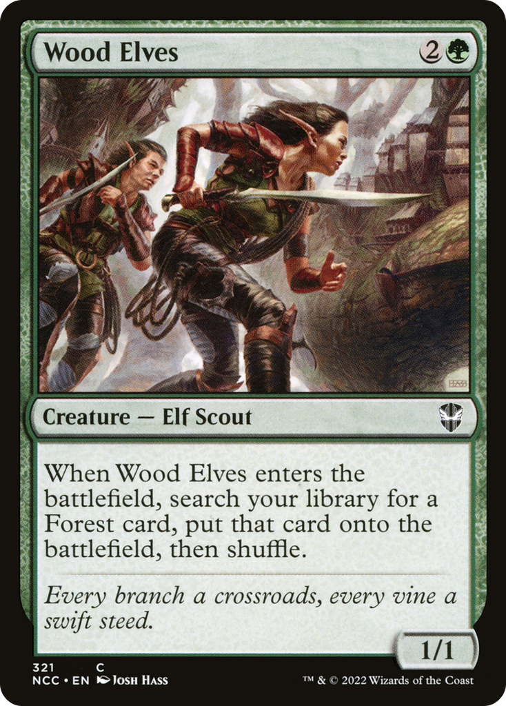 Magic: The Gathering - Wood Elves - New Capenna Commander