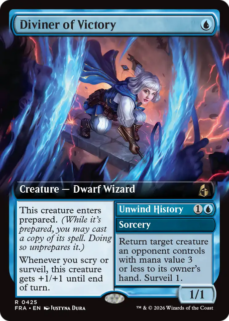 Magic: The Gathering - Diviner of Victory // Unwind History - Reality Fracture