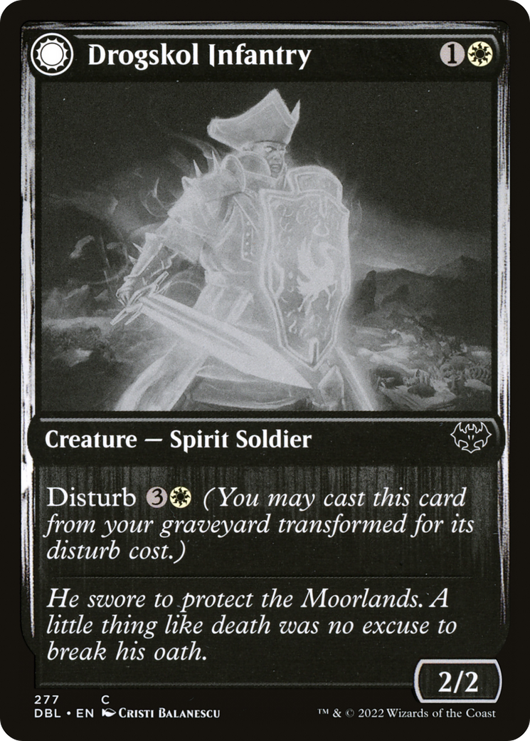 Magic: The Gathering - Drogskol Infantry // Drogskol Armaments Foil - Innistrad: Double Feature