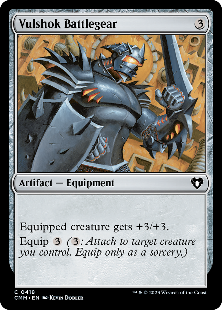 Magic: The Gathering - Vulshok Battlegear Foil - Commander Masters